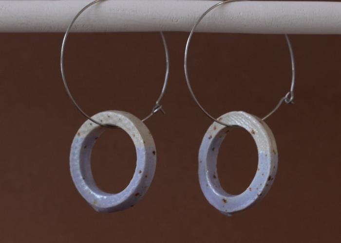 Pendientes Anillo Punteado